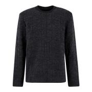 Casual Crewneck Sweater MM6 Maison Margiela , Gray , Heren