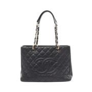 Pre-owned Leather chanel-bags Chanel Vintage , Black , Dames