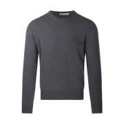 Asfalto Ronde Hals Sweater Cashmere Company , Gray , Heren