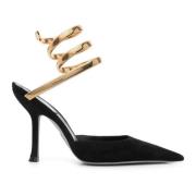 Zwarte Cleo pumps met hoge hak René Caovilla , Black , Dames