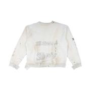 Witte Pullover met Drukknopen Mihara Yasuhiro , White , Heren