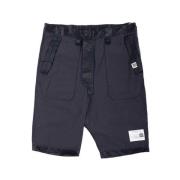 Zwarte Logo Patch Bermuda Shorts Mihara Yasuhiro , Black , Heren