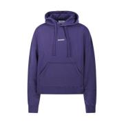 Klassieke Box Logo Hoodie Sweatshirt Bonsai , Purple , Heren