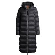 Leah Long Puffer Jacket Parajumpers , Black , Dames