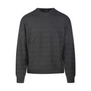 Chimera Ronde Hals Pullover Emporio Armani , Gray , Heren