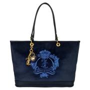 Blauwe Velvet Twig Heart Shopping Tas Juicy Couture , Blue , Dames