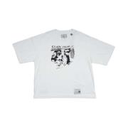 Wit T-shirt met geborduurd logo Mihara Yasuhiro , White , Heren