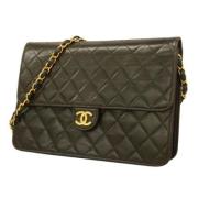 Pre-owned Leather chanel-bags Chanel Vintage , Black , Dames