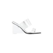 Pre-owned Leather sandals Alexander McQueen Pre-owned , White , Dames