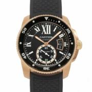 Pre-owned Rose Gold watches Cartier Vintage , Black , Heren