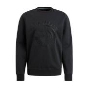 Crewneck Pique Double Face Sweatshirt PME Legend , Black , Heren