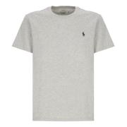 Grijze Katoenen T-shirt met Geborduurde Pony Ralph Lauren , Gray , Her...