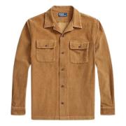 Corduroy Overshirt Rustic Tan Ralph Lauren , Brown , Heren