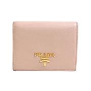 Pre-owned Leather wallets Prada Vintage , Pink , Dames