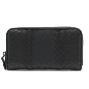 Pre-owned Leather wallets Bottega Veneta Vintage , Black , Dames