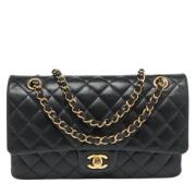 Pre-owned Leather chanel-bags Chanel Vintage , Black , Dames