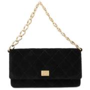 Pre-owned Leather chanel-bags Chanel Vintage , Black , Dames