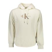 Overgangskatoenen Hoodie Calvin Klein , White , Heren