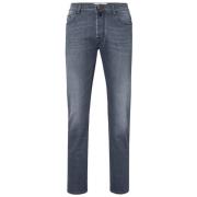 Bard Grijze Jeans met Rode Stiksels Jacob Cohën , Blue , Heren