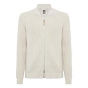 Merino wol volledige rits trui Boggi Milano , Beige , Heren