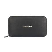 Pre-owned Leather wallets Balenciaga Vintage , Black , Dames