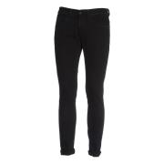 Zwarte Skinny Denim Stretch Jeans Dondup , Black , Heren