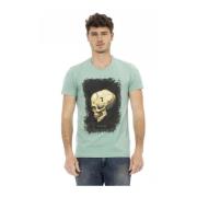 Kleding T-shirt Trussardi , Green , Heren