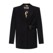 Blazer met riem Versace Jeans Couture , Black , Dames