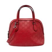 Pre-owned Leather gucci-bags Gucci Vintage , Red , Dames