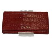 Pre-owned Leather wallets Miu Miu Pre-owned , Red , Dames