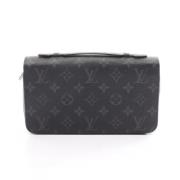 Pre-owned Leather wallets Louis Vuitton Vintage , Black , Dames