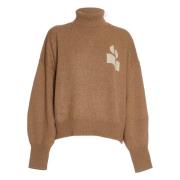 Kameel Gebreide Coltrui Pullover Aw24 Isabel Marant Étoile , Brown , D...