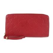 Pre-owned Canvas wallets Louis Vuitton Vintage , Red , Dames