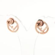 Pre-owned Metal earrings Fendi Vintage , Brown , Dames