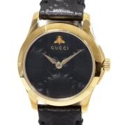 Pre-owned Metal watches Gucci Vintage , Black , Dames