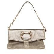 Pre-owned Leather handbags Bvlgari Vintage , Gray , Dames