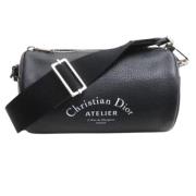 Pre-owned Leather totes Dior Vintage , Black , Dames