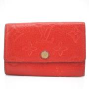 Pre-owned Leather key-holders Louis Vuitton Vintage , Red , Dames