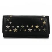 Pre-owned Leather wallets Jimmy Choo Pre-owned , Black , Dames