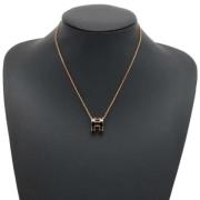 Pre-owned Metal necklaces Hermès Vintage , Black , Dames