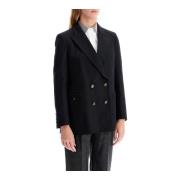 Double-Breasted wollen blazer met gouden knopen Blazé Milano , Blue , ...