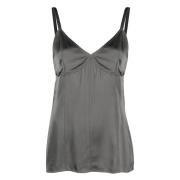 Zijden Camisole Top TotêMe , Gray , Dames