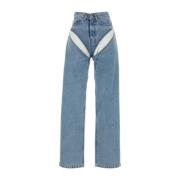 Klassieke Denim Jeans voor Heren Y/Project , Blue , Dames