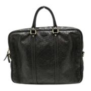 Pre-owned Leather gucci-bags Gucci Vintage , Black , Dames