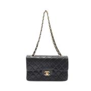 Pre-owned Leather chanel-bags Chanel Vintage , Black , Dames