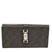 Pre-owned Canvas wallets Gucci Vintage , Brown , Dames