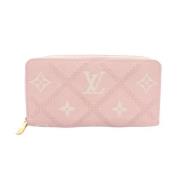 Pre-owned Leather wallets Louis Vuitton Vintage , Pink , Dames