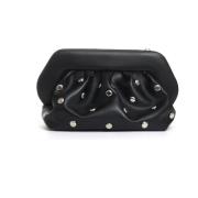 Zwarte Studded Clutch THEMOIRè , Black , Dames