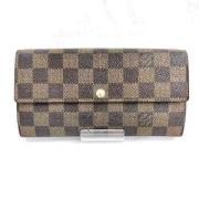 Pre-owned Canvas wallets Louis Vuitton Vintage , Brown , Dames