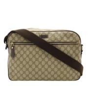 Pre-owned Canvas gucci-bags Gucci Vintage , Beige , Dames